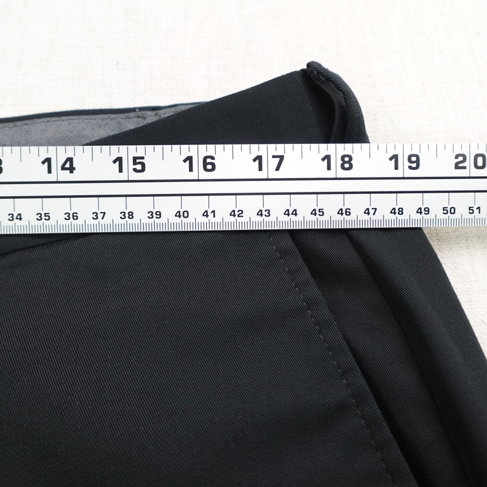 Haggar Dress Pants 38x32 Black Classic Fit No Iron Mid Rise Stretch Corporate - Picture 8 of 12